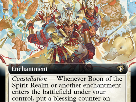 Boon of the Spirit Realm (Extended Art) [Commander Masters] For Sale