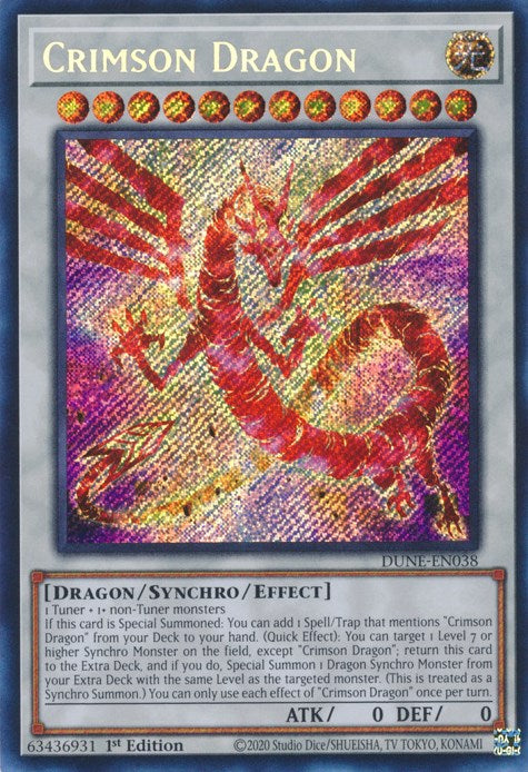 Crimson Dragon [DUNE-EN038] Secret Rare Online