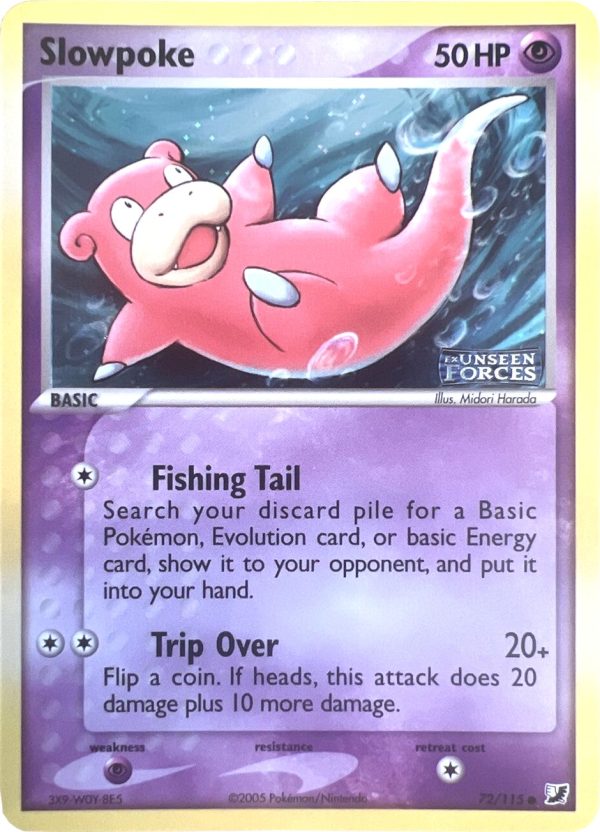 Slowpoke (72 115) (Stamped) [EX: Unseen Forces] Fashion