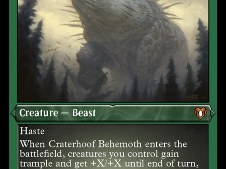 Craterhoof Behemoth (Foil Etched) [Commander Masters] For Sale