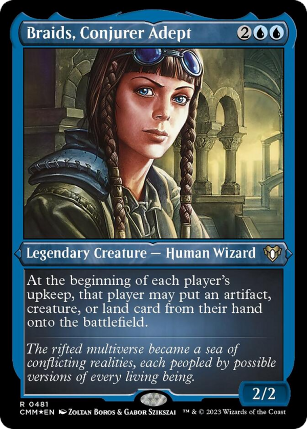 Braids, Conjurer Adept (Foil Etched) [Commander Masters] For Sale