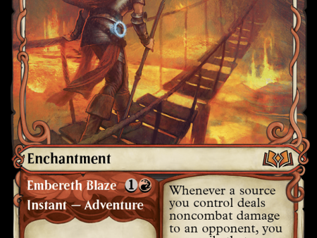 Virtue of Courage    Embereth Blaze (Showcase) [Wilds of Eldraine] on Sale