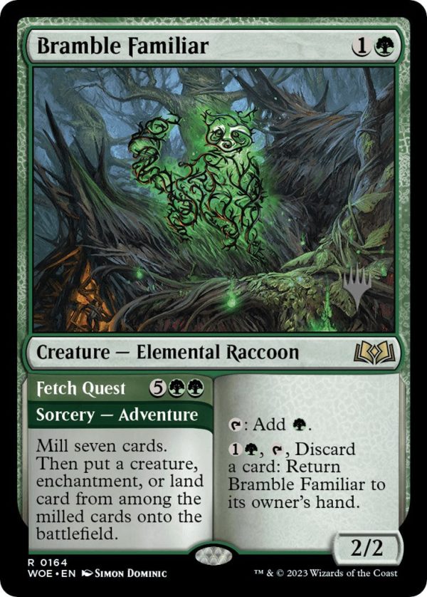 Bramble Familiar    Fetch Quest (Promo Pack) [Wilds of Eldraine Promos] For Discount