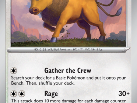 Tauros (128 165) [Scarlet & Violet: 151] on Sale