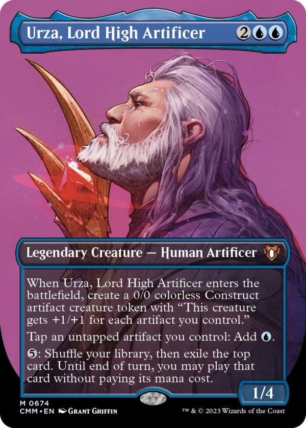 Urza, Lord High Artificer (Borderless Profile) [Commander Masters] Cheap