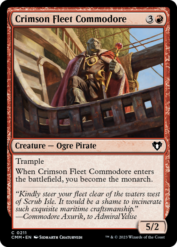 Crimson Fleet Commodore [Commander Masters] Discount