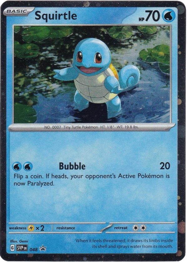 Squirtle (048) (Cosmos Holo) [Scarlet & Violet: Black Star Promos] Online