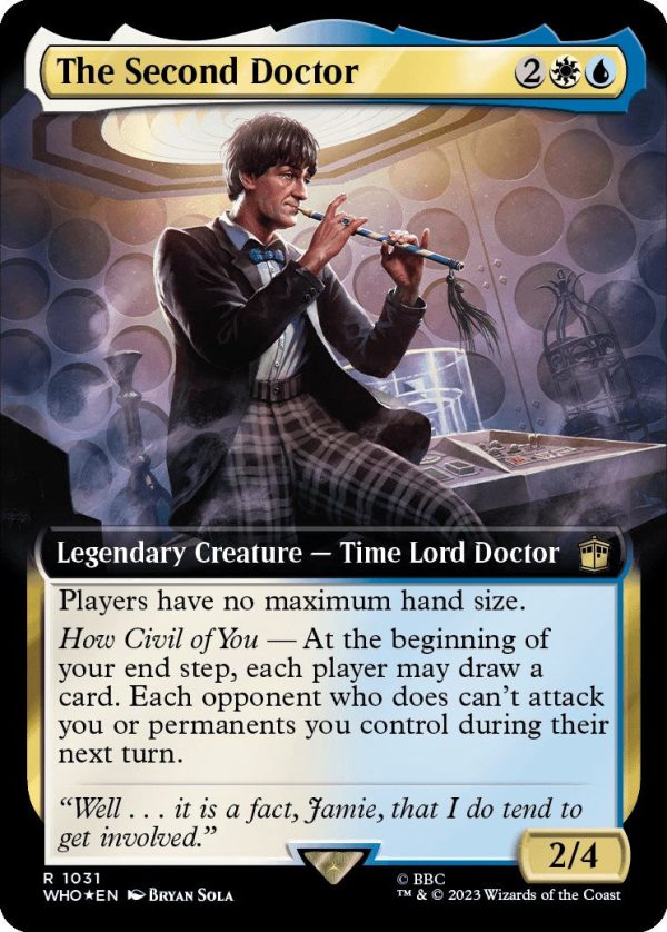 The Second Doctor (Extended Art) (Surge Foil) [Doctor Who] Online Hot Sale