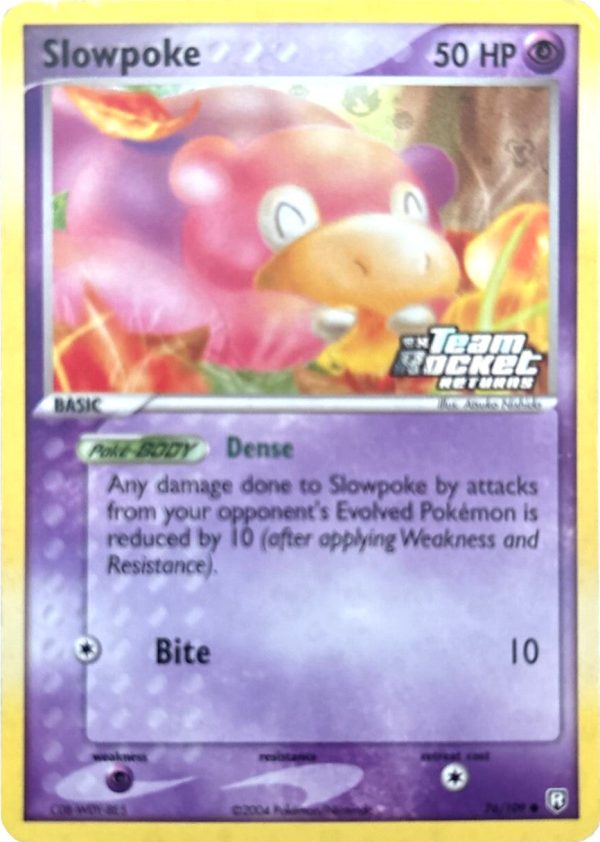 Slowpoke (76 109) (Stamped) [EX: Team Rocket Returns] For Discount