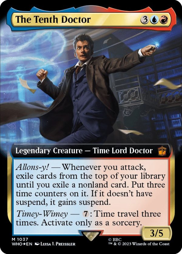 The Tenth Doctor (Extended Art) (Surge Foil) [Doctor Who] Online Hot Sale