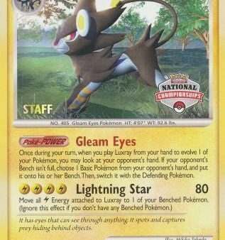 Luxray (7 130) (National Championships) (Staff) [Diamond & Pearl: Base Set] For Discount