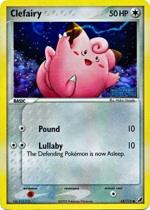 Clefairy (53 115) (Stamped) [EX: Unseen Forces] Supply