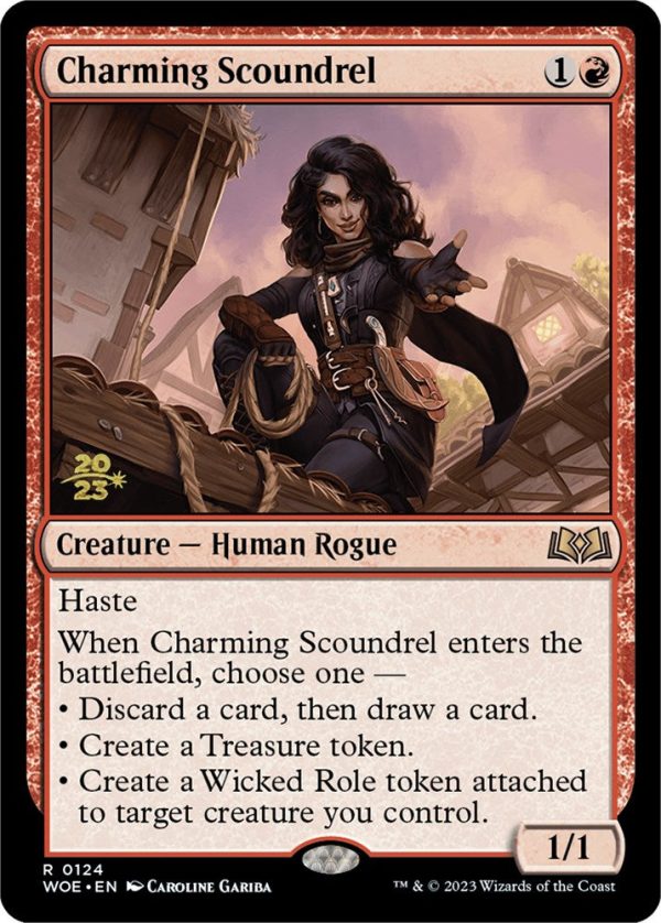 Charming Scoundrel [Wilds of Eldraine Prerelease Promos] Discount