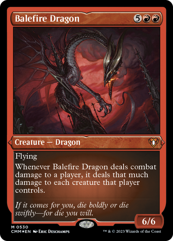 Balefire Dragon (Foil Etched) [Commander Masters] Online Sale