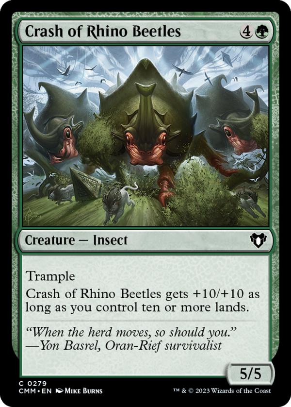 Crash of Rhino Beetles [Commander Masters] Online Hot Sale