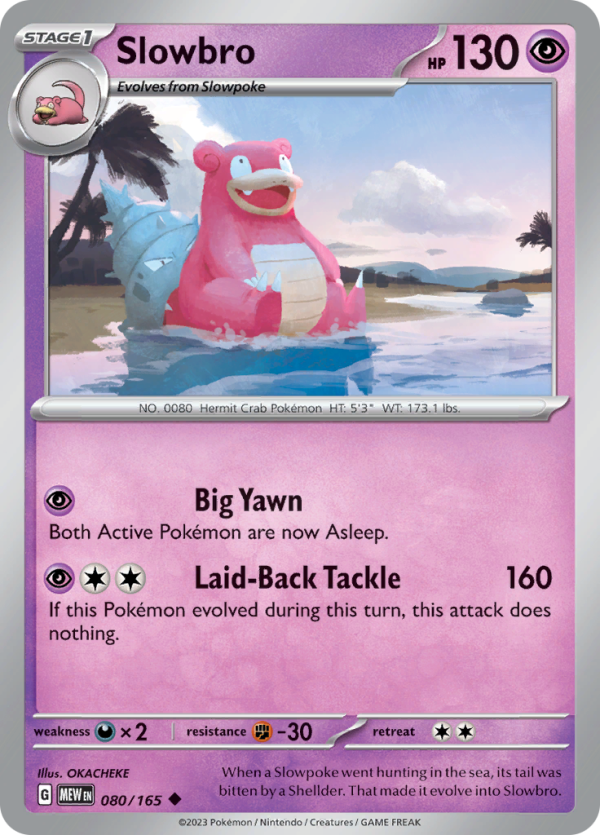 Slowbro (080 165) [Scarlet & Violet: 151] on Sale