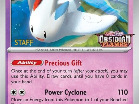 Togekiss (038) (Stamped) (Staff) [Scarlet & Violet: Black Star Promos] Online Sale