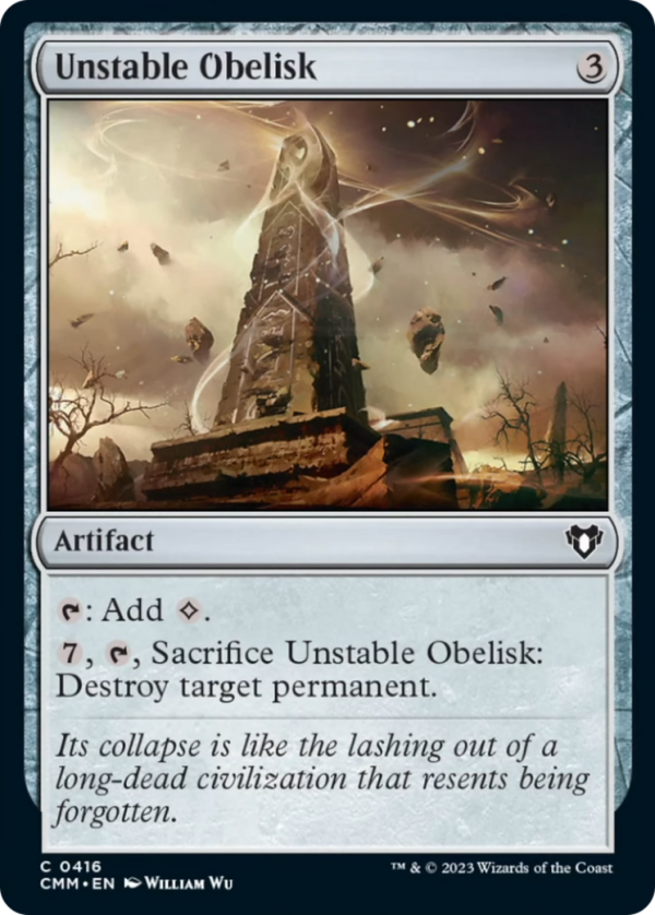 Unstable Obelisk [Commander Masters] For Cheap