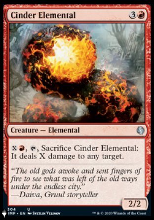 Cinder Elemental [The List] Sale