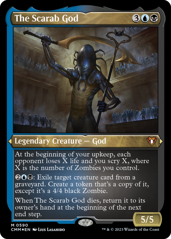 The Scarab God (Foil Etched) [Commander Masters] Online now