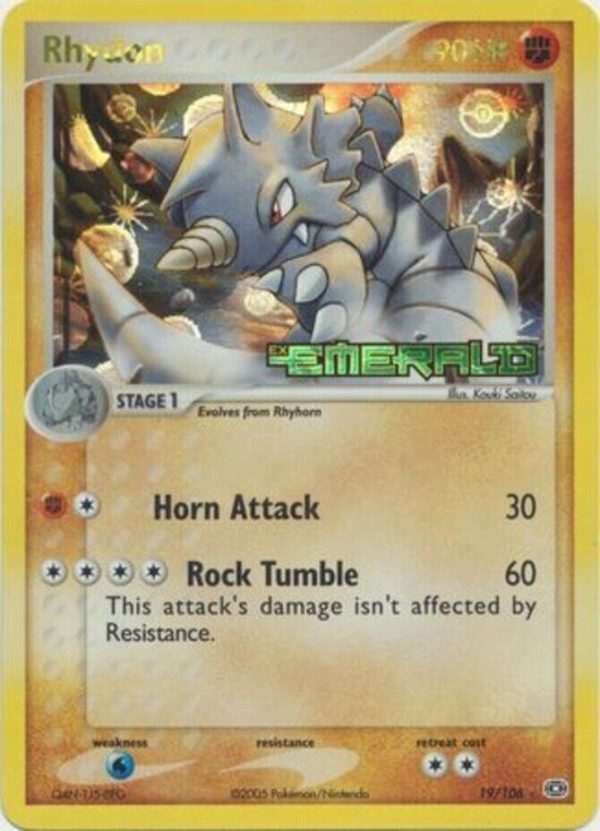 Rhydon (19 106) (Stamped) [EX: Emerald] Online Sale