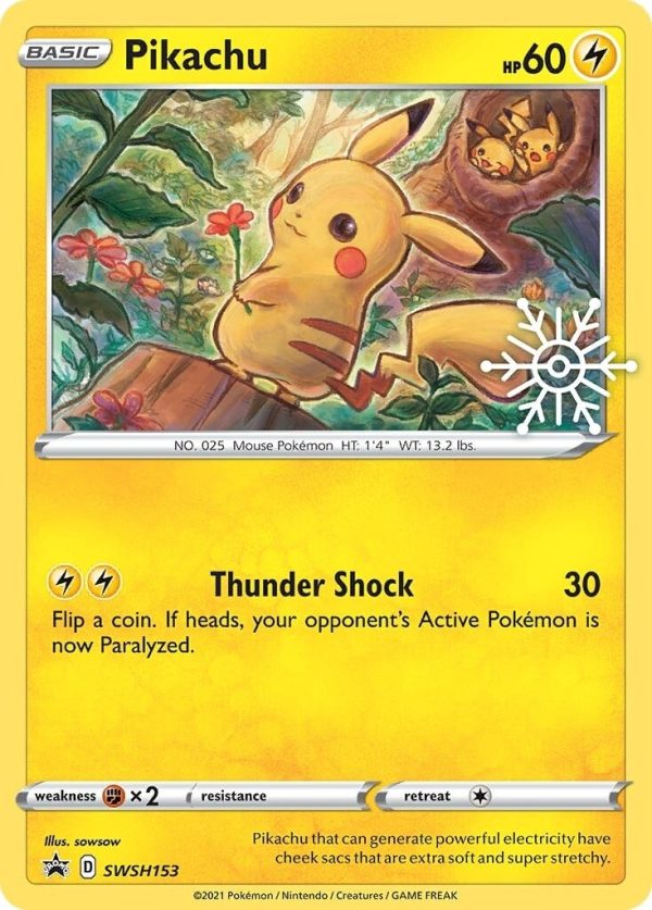 Pikachu (SWSH153) (Holiday Calendar) [Sword & Shield: Black Star Promos] Discount