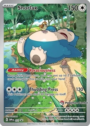 Snorlax (051) (Pokemon Center) [Scarlet & Violet: Black Star Promos] Fashion